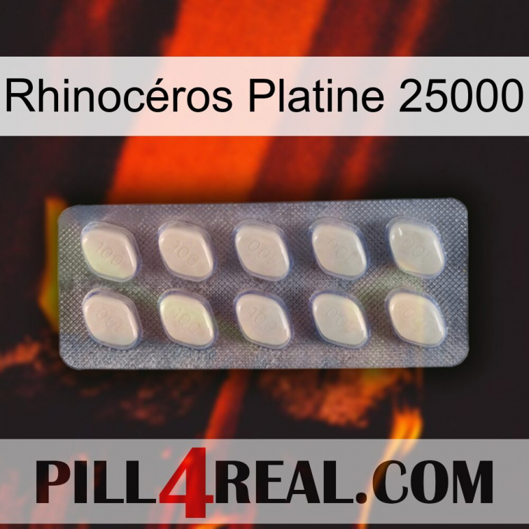 Rhinocéros Platine 25000 08
